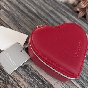 Louenhide Red Heart Cosmetic Case